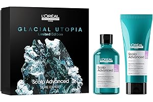 L'Oréal Professionnel, Coffret Cadeau Scalp Advanced, Routine Anti-Inconfort & Démangeaisons, Cuir Chevelu Sensible, Duo Shampoing + Traitement à Rincer, Édition Limitée Serie Expert