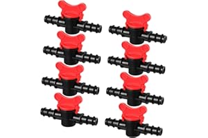 BOAO Drip Irrigation Switch Valve Gate Valves for 1/2 Inch Double Male Barbed Valve (8)