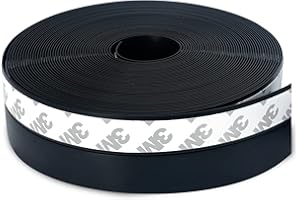 JEMESI Taśma uszczelniająca, 3,5 x 1000 cm, czarna, samoprzylepna, silikonowa taśma uszczelniająca, wielofunkcyjna stoper przeciągów, dźwiękoszczelna, wiatroszczelna, ochrona przed kurzem, do drzwi, okien