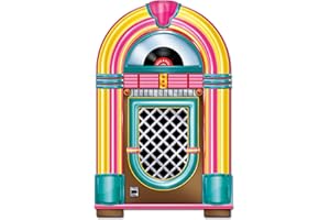 Beistle Jukebox Cutout, Paper, Multicolor, 36"