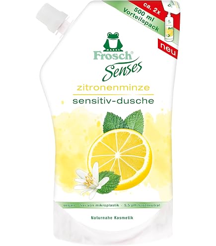 Frosch Senses Aloe Vera Sensitiv-Dusche, Duschgel fr empfindliche Haut  frei von Mikroplastik, Parabenen & EDTA, pH-hautneutral & vegan, 1er Pack  (1 x 300 ml) : Amazon.de: Kosmetik