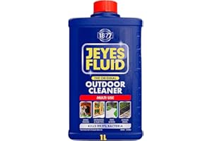 Jeyes Fluid Outdoor Cleaner (1 Litre). Multi Use Disinfectant Liquid - Kills 99.9% Bacteria, Patio Cleaner Fluid for Greenhouses, Paths, Pet Housing - Tackles Dirt, Rust & Limescale - Protects Family