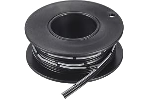 QUARKZMAN 28 AWG silikonbandkabel, 3-stifts flexibel 3-stifts platt kabel i silikon 28 Gauge, 3 m/9,8 fot svart förtennad kop