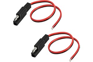 MEIRIYFA Cavo di estensione del connettore SAE, connettore rapido SAE spina di scollegamento SAE cavo di prolunga automobilistico, spina SAE del pannello solare 2 pezzi - 30 cm