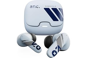 GOBOULT Z40 Pro v2.0 in Ear Earbuds with 100H Playtime, Amp App Support, Active Noise Cancellation, Quad Mic ENC, Dual Device Pairing, 13mm Driver, Bluetooth 5.4 Wireless (Cloud Blue)