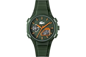 Lacoste Reloj de Cuarzo Multifuncional Analógico-Digital para Hombre Colección LC33 Collection con Correa en Silicona - Disponible para él y para Ella