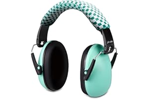 Alecto BV71 casque antibruit pour enfants - protection auditive 29 dB SNR, pliable, léger, réglable - pour concerts, festivals, études - vert