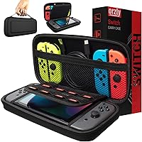 Orzly Carry Case Compatible With Nintendo Switch - BLACK Protective Hard Portable Travel Carry Case Shell Pouch for…