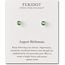 Orecchini a cerchio con peridoto: pietra portafortuna di agosto