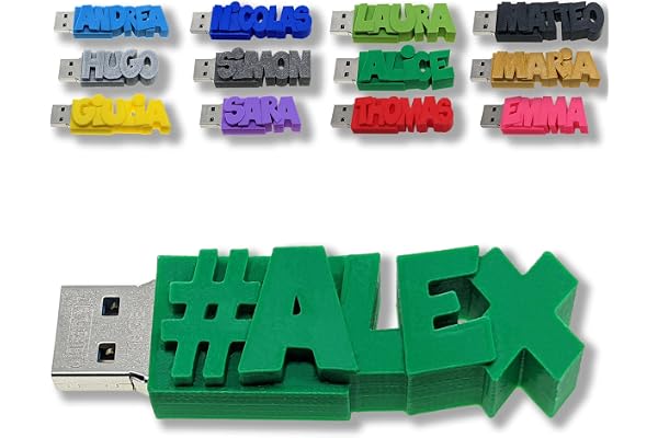 Clé USB Personnalisée avec Votre Texte (8 Go, Vert Foncé) - Un Cadeau Original et Unique - USB 3.0