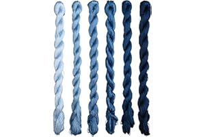 ‎MINGGUXIUYI MINGGUXIUYI Natürliches 100% Seidengarn, handgefertigtes Stickgarn, Seidenstickgarn (118)