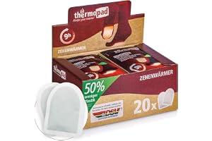 THERMOPAD tåvärmare - ORIGINALET: värmekuddar för 8 timmars värme I omedelbart färdiga att använda fotvärmare I extra varma f