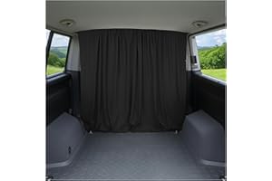 OMAC Rideaux De Séparation De Cabine pour VW T5 L1 L2 Protection Solaire Noir