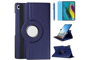 R.SHENGTE Case for Samsung Galaxy Tab S5e 2019 10.5 inch (SM-T720 SM-T725 SM-T727) - 360 Degree Rotating Stand Case Full Protective Smart Cover,Bonus Stylus Pen,Screen Film (Deep Blue)