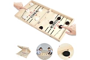RXSPOYLY Hockey Brettspiel, Katapult Brettspiel, Sling Puck Spiel klappbar, Tisch Hockey Spielzeug, Super Winner Brettspiel, 2 in1 Interaktion Tischhockey Katapult, Eltern-Kind-Interaktion