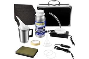 Qunbanty Scheinwerfer Aufbereitung Set,800G Reparaturflüssigkeit Scheinwerfer Bedampfen Set,Scheinwerfer Reparatur Set,Scheinwerfer Politurset,Scheinwerfer PoliturReparaturwerkzeug für Vergilbung/Vage