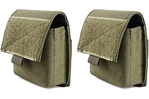 Azarxis Borsello Porta Cellulare MOLLE Marsupio Tattico Militare Tasche Utility Softair Borsello Tattico da Cintura EDC Pouch Borsa Porta Oggetti Tasca Tattica (02 Verde)