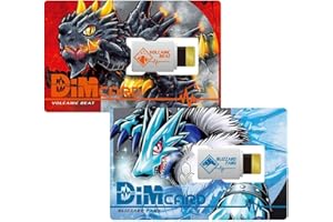 Digimon Volcanic Beat & Blizzard Fang DiM Cards | Expansion for the Digimon Vital Bracelet Fitness Tracker Watch | Trenuj swojego Digimon i walcz ze znajomymi, wielokolorowy, (NT58680)