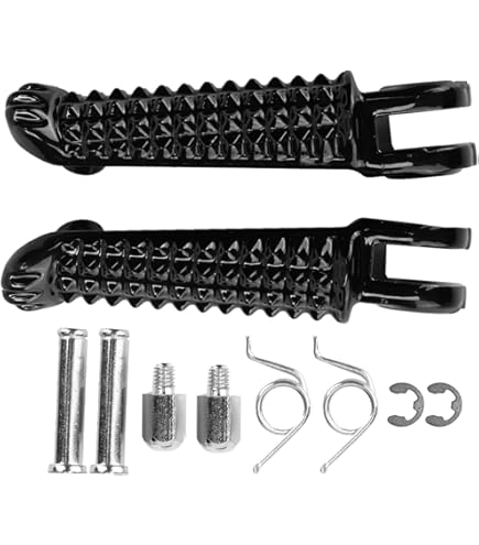Repose-pieds Avant Pour Moto Kawasaki - Compatible Z125, Z650, Z900, Z900RS (2017-2020) - Aluminium CNC Rouge