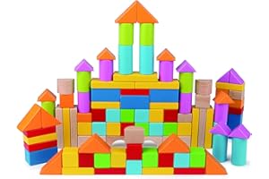Hape Puzle de Madera 101 Bloques | Bloques Educativos y Creativos | Juego de Construcción para Niños | A Partir de 12 Meses