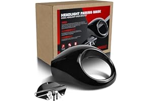 FLYINGWING Mascherina per carenatura del faro, staffa per visiera del faro compatibile con Harley Sportster 883 1200 Dyna XL/FX 1973-2024