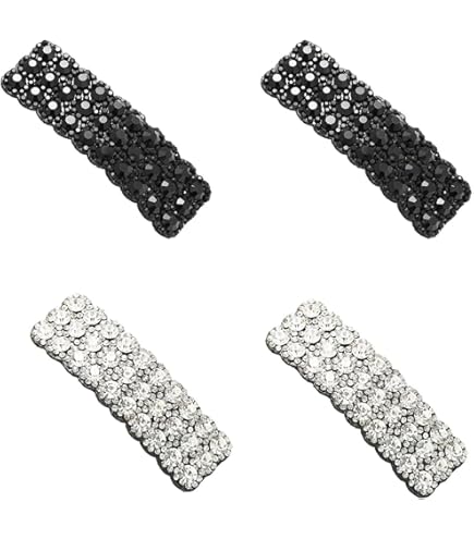 2pcs Rhinestone Decor Hair Snap Clip Royal Hair Clips Claw Clips Hair Barrettes P 315357101