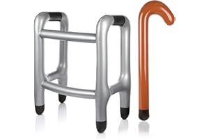 FunX Set di attrezzi gonfiabili e bastoni da passeggio – accessorio per costume per carnevale – divertente accessorio per compleanni, carnevale o pensione, 30699