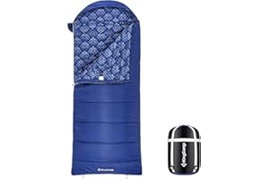 KingCamp Śpiwór zimowy, 3-4 pory roku, termiczny, ciepły, szeroki, XL, śpiwór dla dorosłych, z workami kompresyjnymi, na kemping, wędrówki, nocleg