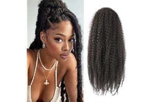 XIIMENALU Marley Twist Braiding Hair Afro Kinky Curly Marley Twist Crochet Hair Marley Twist Hair Long Cuban Twist Hair Marley Hair Extensions Synthetic Crochet Braids (4#, 18inch/6packs)