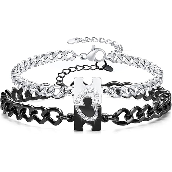 SUNSH Partnerarmbanden voor beide, partnerarmbanden voor mijn vrouw, vriendin, verjardagscadeau voor hem, cadeau voor vriend, Kerstmis, Valentijnsdag, verjaardag, jubileum, Roestvrij