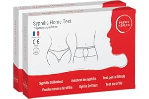 2x Test per la Sifilide Patris Health®, Autotest, Rilevamento dell'infezione da Treponema pallidum