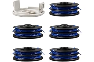 YWNYT RAC123 Strimmer Spool Line for Ryobi, 1.6mm x 8.3M Replacement Trimmer Spool for Ryobi RLT4027, RLT4125, RLT5027, RLT6030, RLT5127, RLT6130 (5+1)