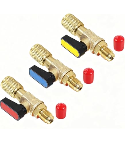 TIMESETL 4 Pièces Adaptateurs Filetés, Laiton Connect Valve Y Extrémité