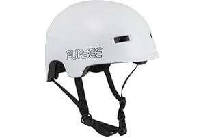 Funbee Casque Adulte Blanc vélo, Trottinette, Roller - Loisirs d'extérieur - D'arpèje - OFUN175A-B
