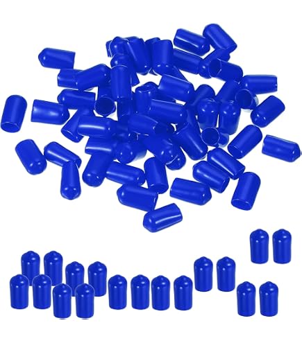 PATIKIL 30MM Tappi Terminali in Gomma Vinilica 10pz