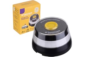 HIBRON TEKMEE Luz Emergencia V16 Homologada DGT con Geolocalización, Baliza Coche Conectada DGT 3.0, Datos Incluidos hasta 12/2038