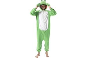 SimZoo Tier-Einteiler-Pyjama für Erwachsene, Tier-Cosplay-Kostüm-Nachtwäsche für Männer und Frauen, Einteilige Unisex-Hauskleidung