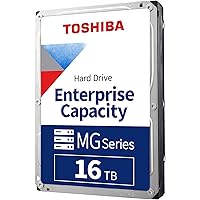 Toshiba 16TB Enterprise Internal Hard Drive – MG Series 3.5' SATA HDD Mainstream server and storage, 24/7 Reliable Operation,
