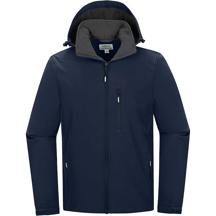 Pioneer Camp Softshell Jacket For Men Fleece Lined Hooded - View #6