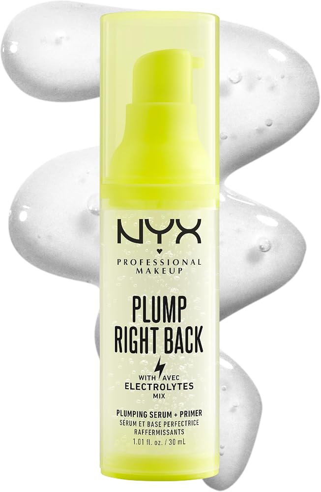 NYX PROFESSIONAL MAKEUP Dolgun Sağ Arka Dolgunlaştırıcı Serum ve Astar, Hyaluronik Asitli