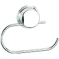 Croydex QM281141 Rust Free Stick 'N' Lock Plus Toilet Roll Holder, Stainless_Steel, Silver