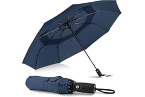 ZOMAKE ombrello pieghevole automatico,42/46 pollici ombrello pioggia antivento robusto,ombrello piccolo portatile da viaggio per uomo e donna