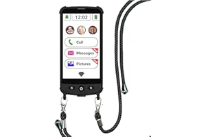 Swissvoice S510-M Senior Mobile Phones for Elderly with Magnetic Charger and Nomad Case - Big Button Mobile Phone - Unlocked SIM Free Easy Smartphones for Seniors - Mobiles for Old People - SOS button