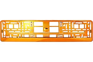 TAPORT® CAR REGISTRATION HOLDER FOR ANY CAR, VAN, TRUCK, TRAILER (PURE ORANGE)