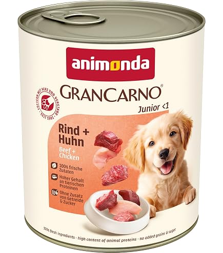 Rinti Kennerfleisch Junior Rind 800g - Sie erhalten 12 Packung/en;  Packungsinhalt 0,8 kg : Amazon.de: Haustier