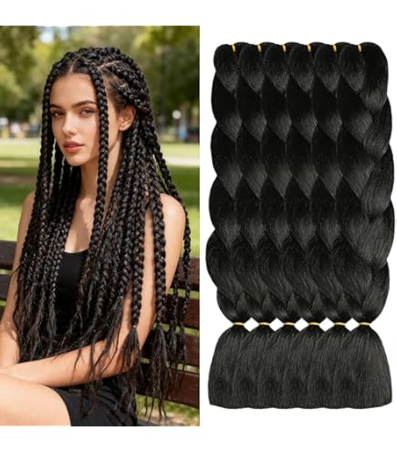 DIFUNEE Capelli Intrecciati Pre-stirati - 24 Pollici 8 Confezioni Di Capelli Intrecciati Lunghi Biondi Per Trecce Intrecciate O A Scatola Textur~p114082094 - Foto 6