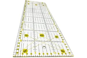 Règle De Couture En Acrylique Transparent 30 X 5 Cm - Échelle Précise Pour Patchwork Et Travaux Manuels - 7