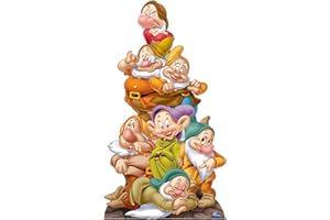 STAR CUTOUTS SC416 Seven Dwarves Lifesize Cardboard Cutout Perfect for Disney Fans Parties Events, Solid, Regular