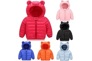 LJHH Piumino per Bimba Bimbo Cappotto con Cappuccio per Ragazze Ragazzi Manica Lunga Ultraleggero Giacca da Impermeabile Cappotti Sportiva Capispalla Leggeri Cappottino per Bambino Piumino Bambina Leggeri
