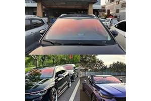 XhuangTech Car Window Tint Film, 80% VLT Chameleon Car Window Tint Film Chameleon Red Purple, 90% Heat Insulation Anti Glare Window Film, Car Tint Solar Film for Windshield/Side Window (0.5x3M)